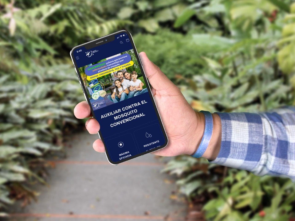 Pack 2 pulseras de silicona grado médico que previenen enfermedades por picadura de mosquitos