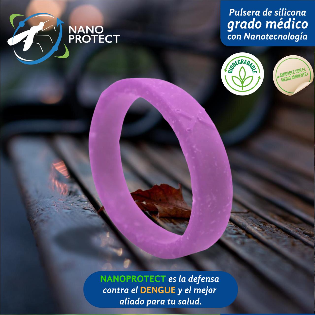 Pack 4 pulseras de silicona grado médico que previenen enfermedades por picadura de mosquitos