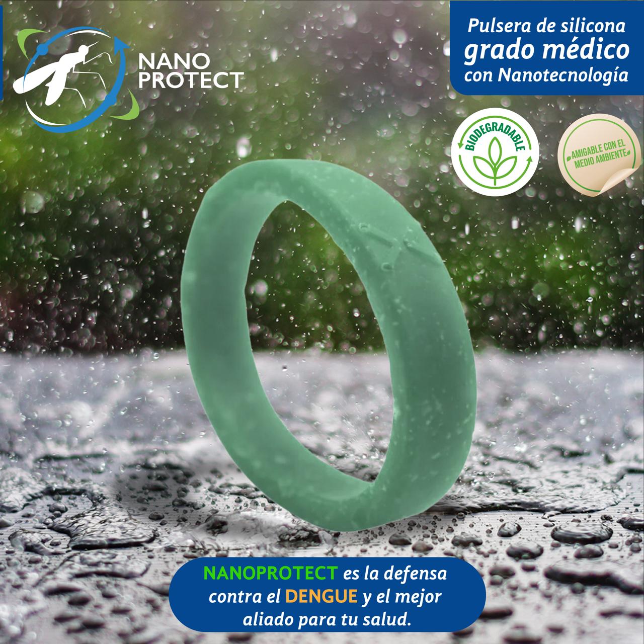 Pulsera Individual de Silicona Grado Médico que previene enfermedades por picadura de mosquitos