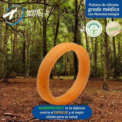 Pulsera Individual de Silicona Grado Médico que previene enfermedades por picadura de mosquitos